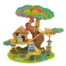 Wood Collectibles Toy for DIY Houses-Tree House